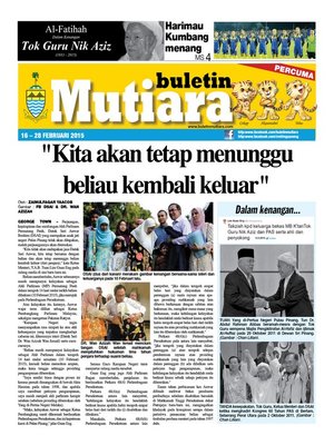 cover image of Buletin Mutiara 16-28 Feb 2015